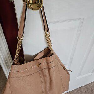 Coach Handbag with Gold Chain
